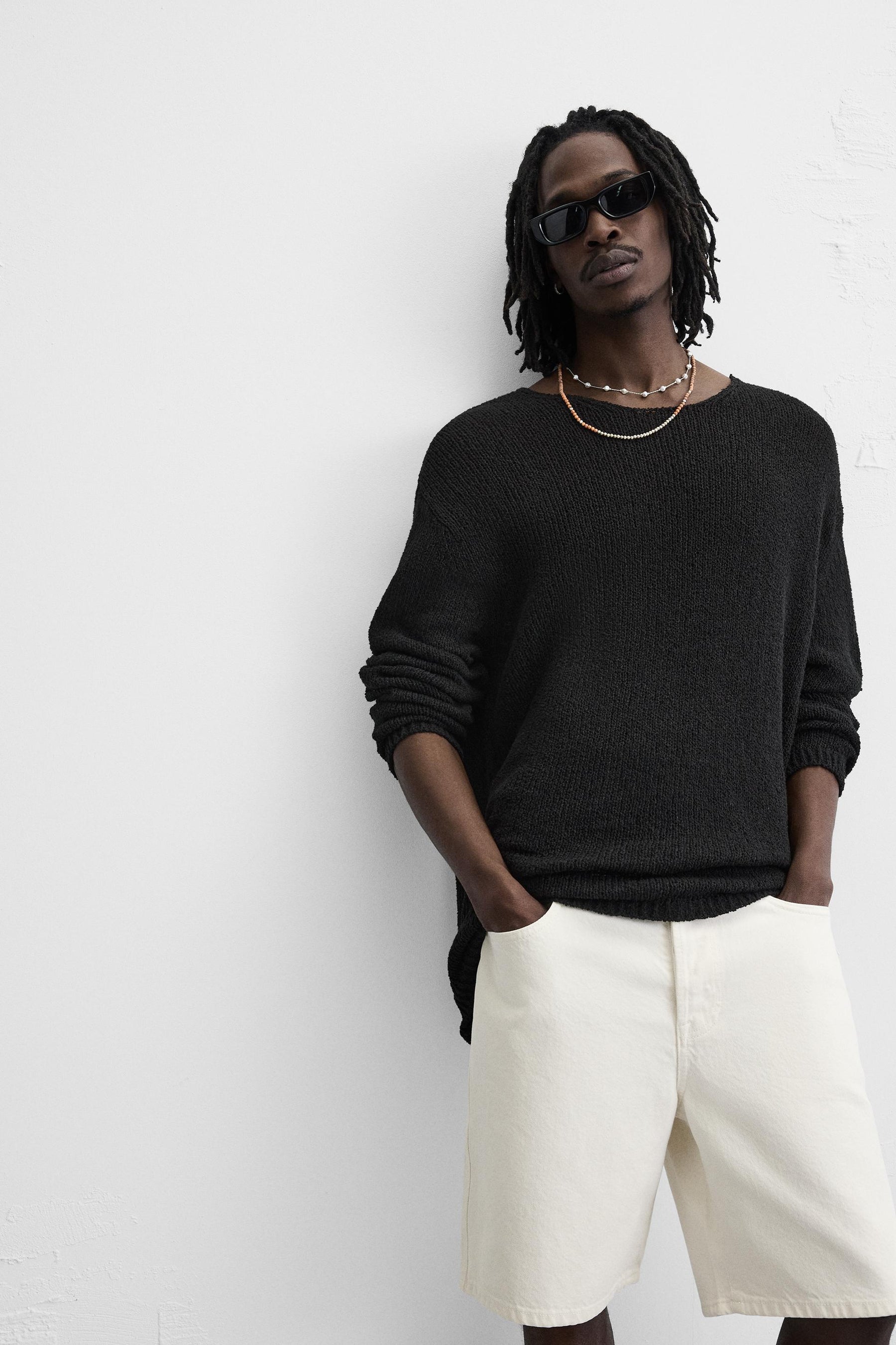 STRAIGHT-LEG DENIM BERMUDA SHORTS - Image 5