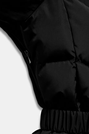 Water-resistant down puffer jacket