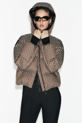 Water-resistant down jacket