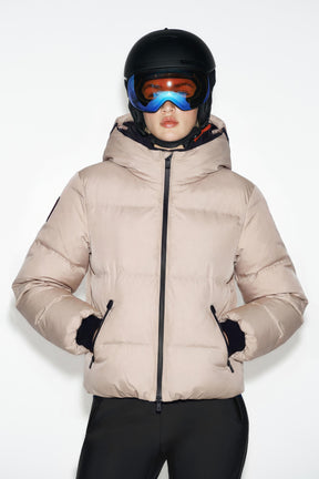 Water-resistant down jacket