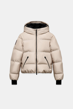 Water-resistant down jacket