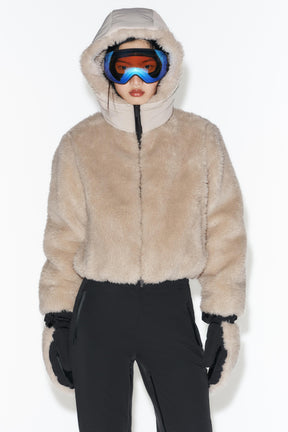 Faux Fur Hooded Ski