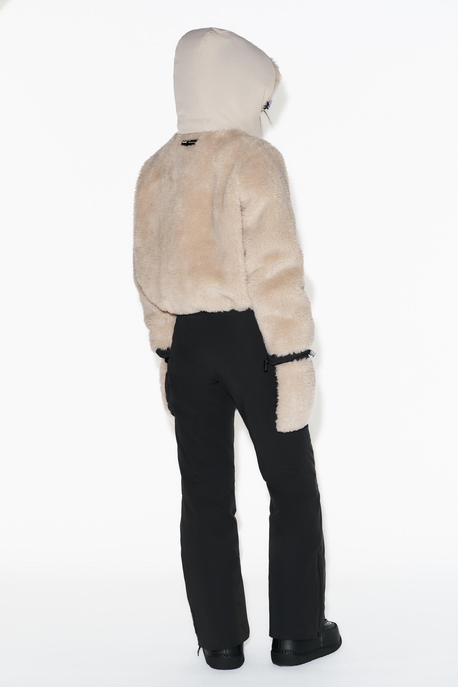 Faux Fur Hooded Ski