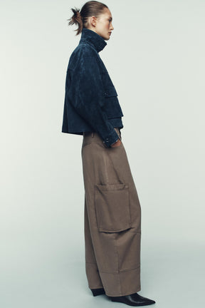 Leather Bomber Jacket