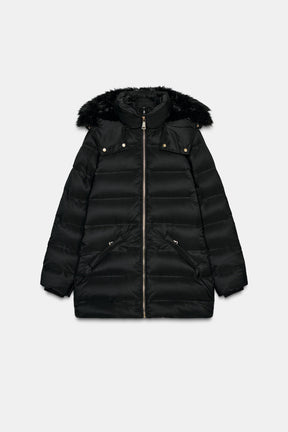 WATER-REPELLENT WINDPROOF HOODED PUFFER JACKET - Image 7