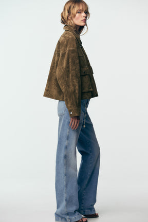 Leather Bomber Jacket