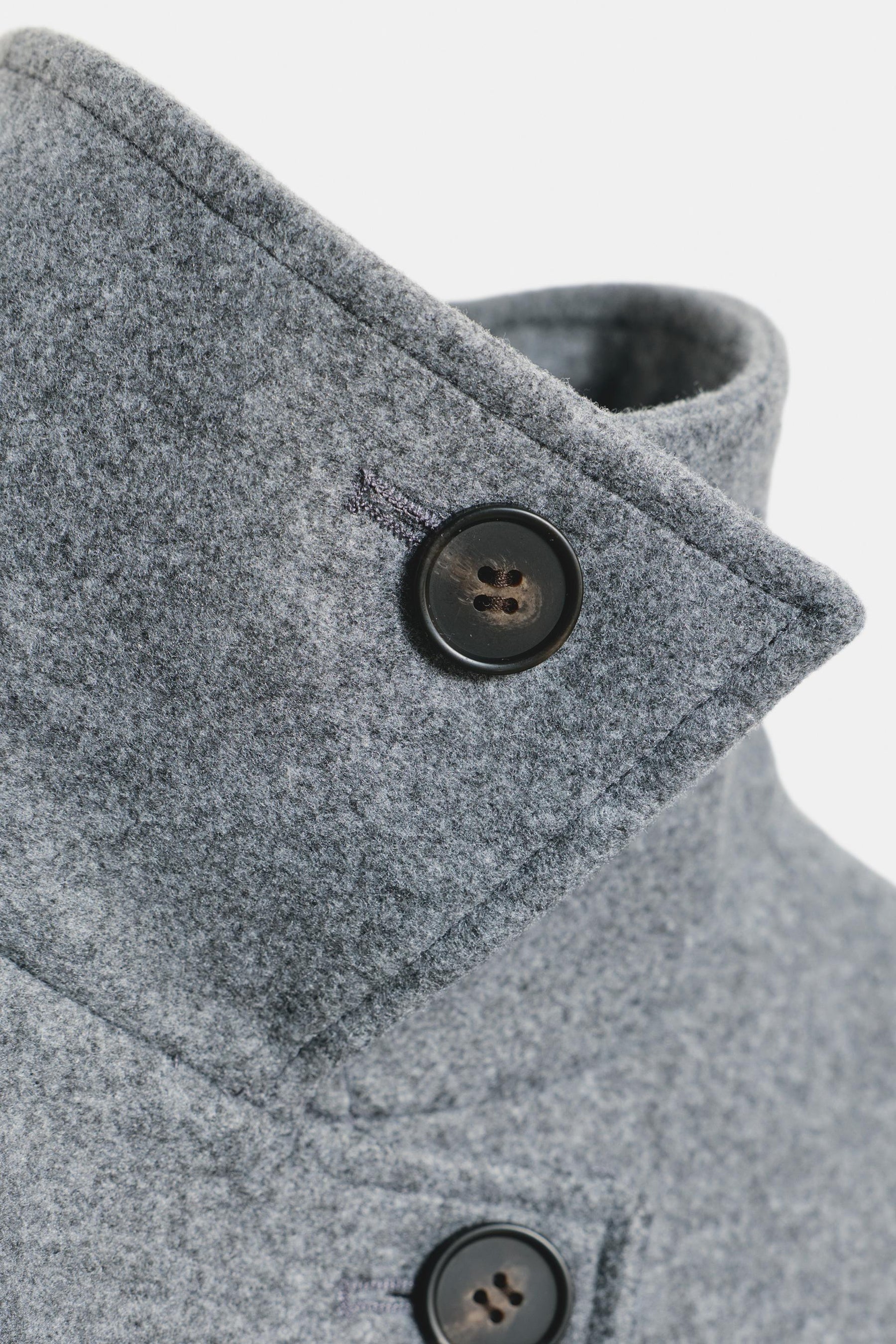 SOFT DOUBLE-POSITION COLLAR COAT - Image 9