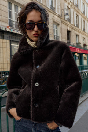 REVERSIBLE FAUX LEATHER JACKET