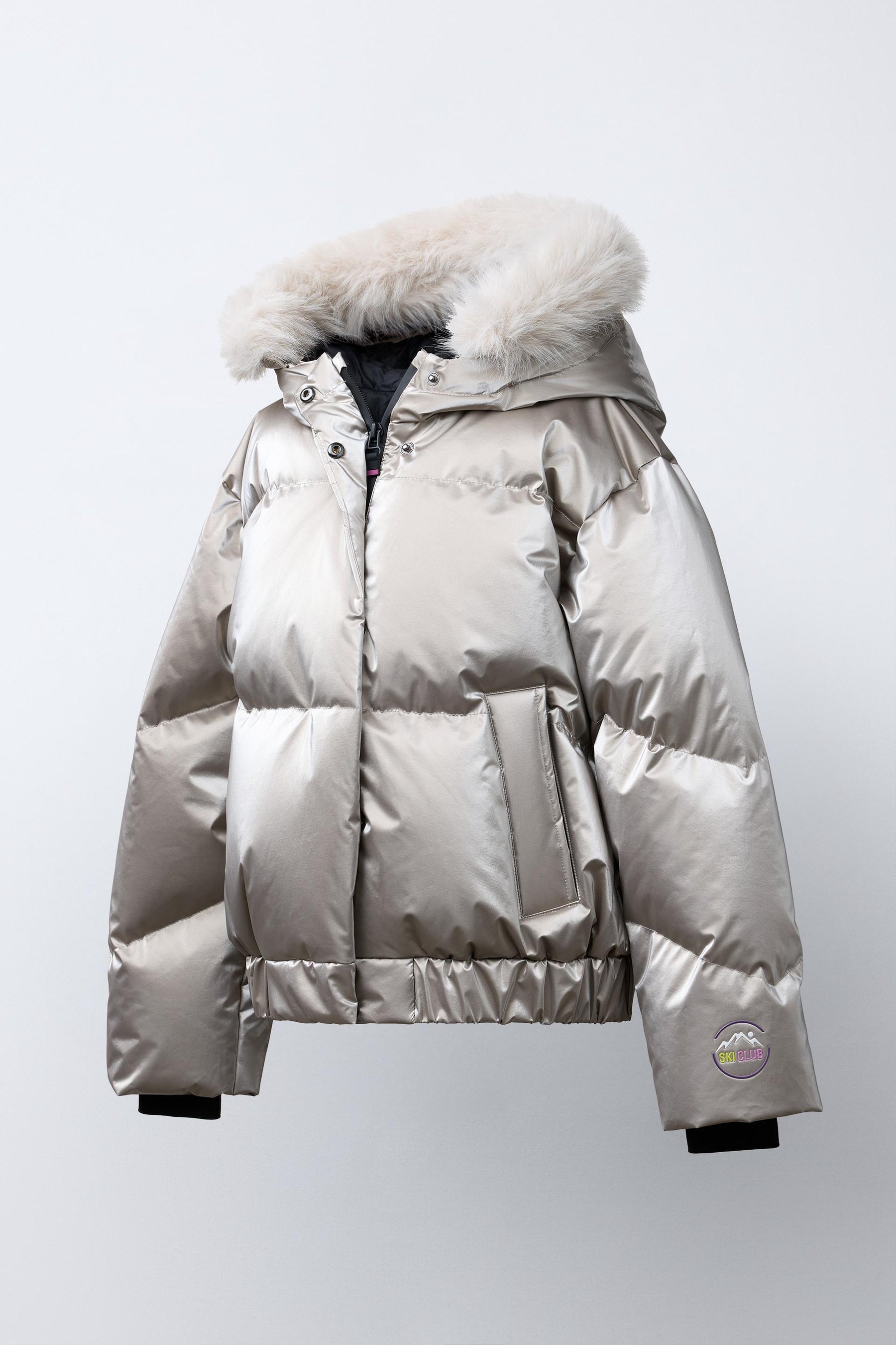 Metallic Down Ski Jacket - Image 4