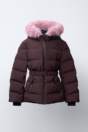 Belted Down Ski Puffer Jacket - Image 2