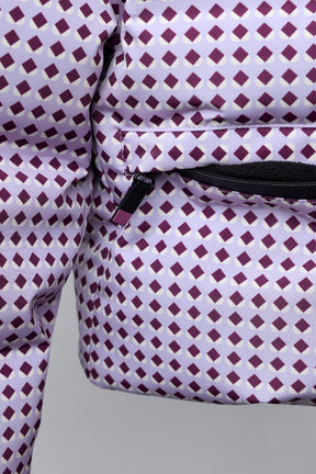 Down Feather Geometric Puffer Jacket - Image 6