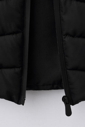 NEOPRENE-EFFECT SLEEVE PADDED JACKET - Image 7