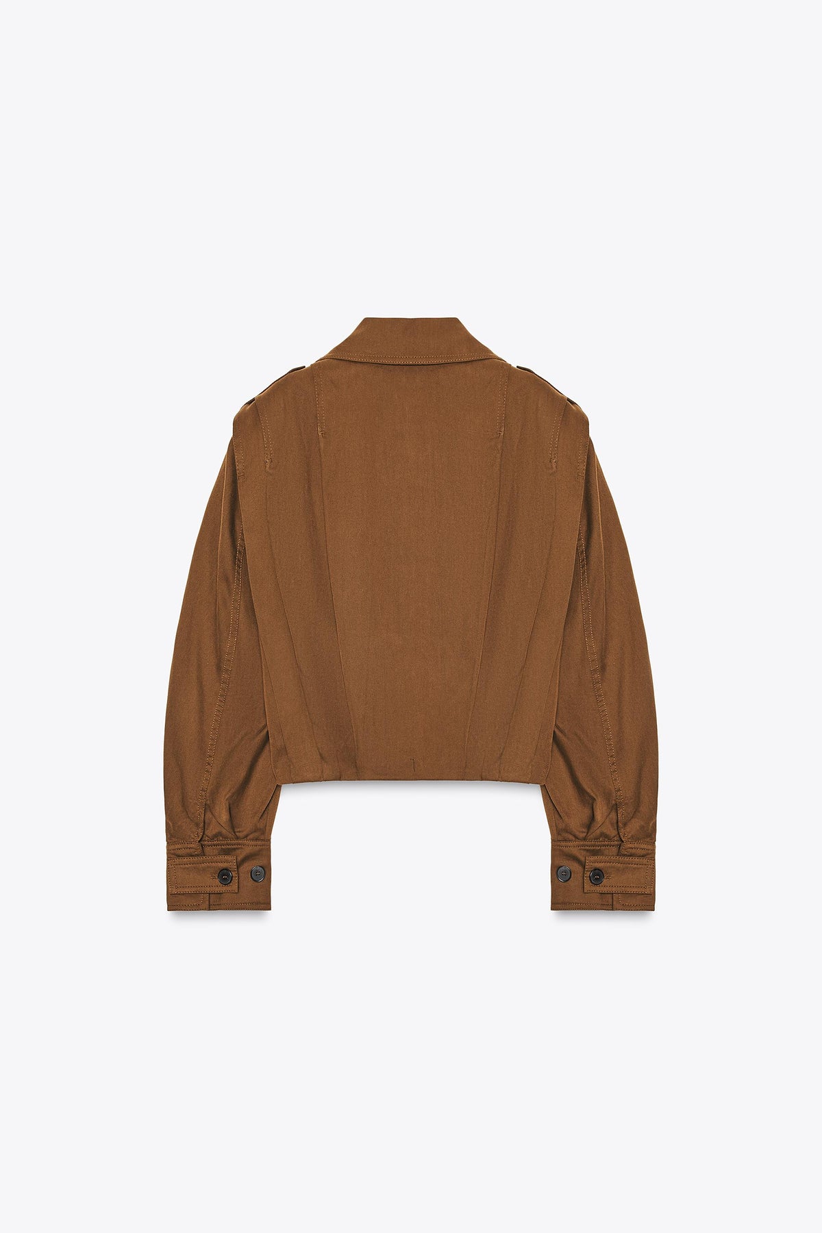 PLEATED JACKET WITH TABS ZW COLLECTION - Image 2