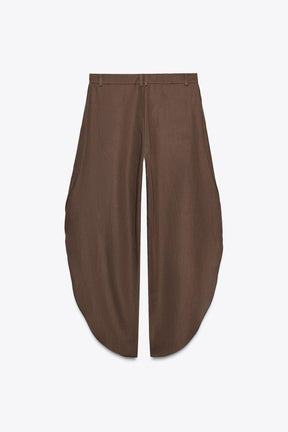 Wide-leg trousers with vents