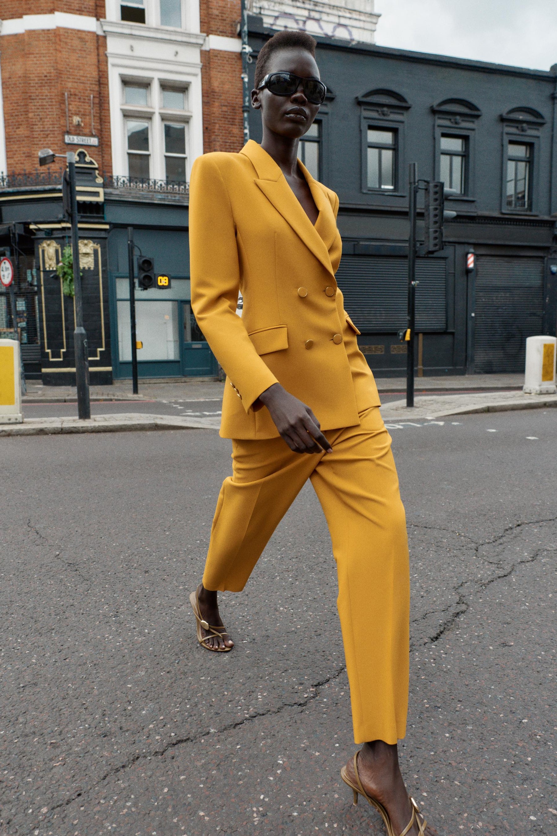 Slim High-Waist Trousers