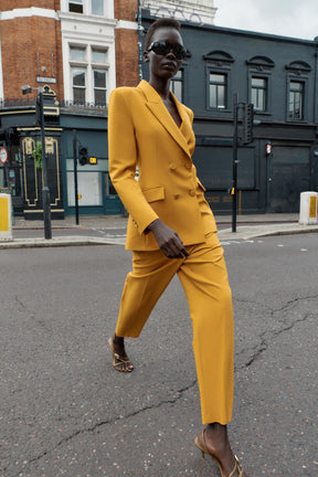 Slim High-Waist Trousers