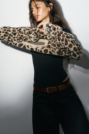 Animal Print Knit Jumper