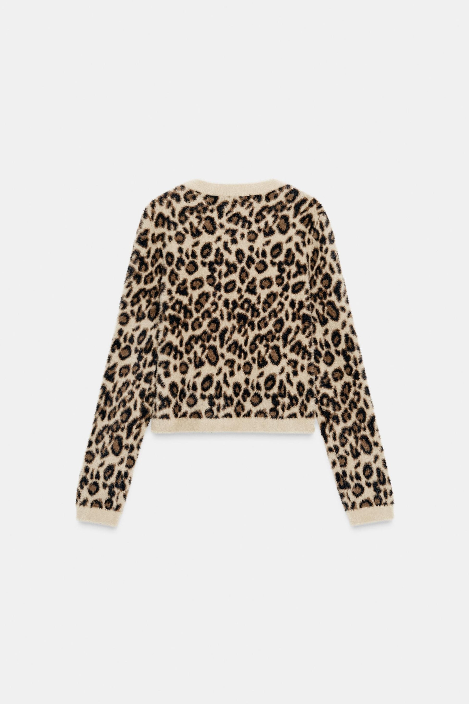 Animal Print Knit Jumper
