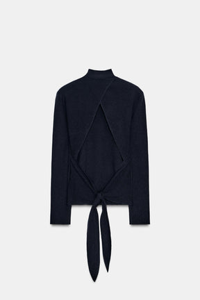 KNIT JUMPER WITH OPEN BACK - Image 7