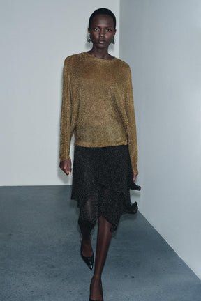 METALLIC KNIT JUMPER