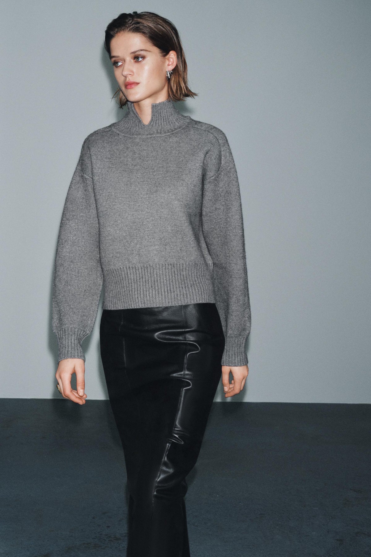 KNIT JUMPER WITH COLLAR OPENING - Image 2