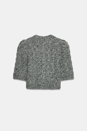 Puff Sleeve Cardigan