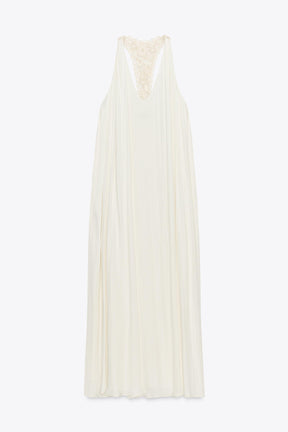 FLOWING DRESS WITH CONTRAST BACK - Image 5