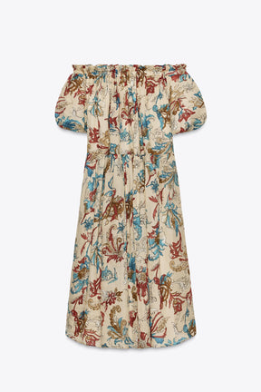 ZW COLLECTION PRINTED RAMIE DRESS - Image 9