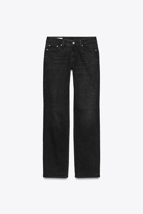 LOW-RISE STRAIGHT JEANS