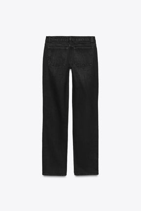 LOW-RISE STRAIGHT JEANS