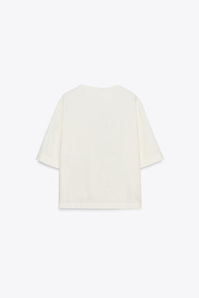 Linen Short Sleeve Top