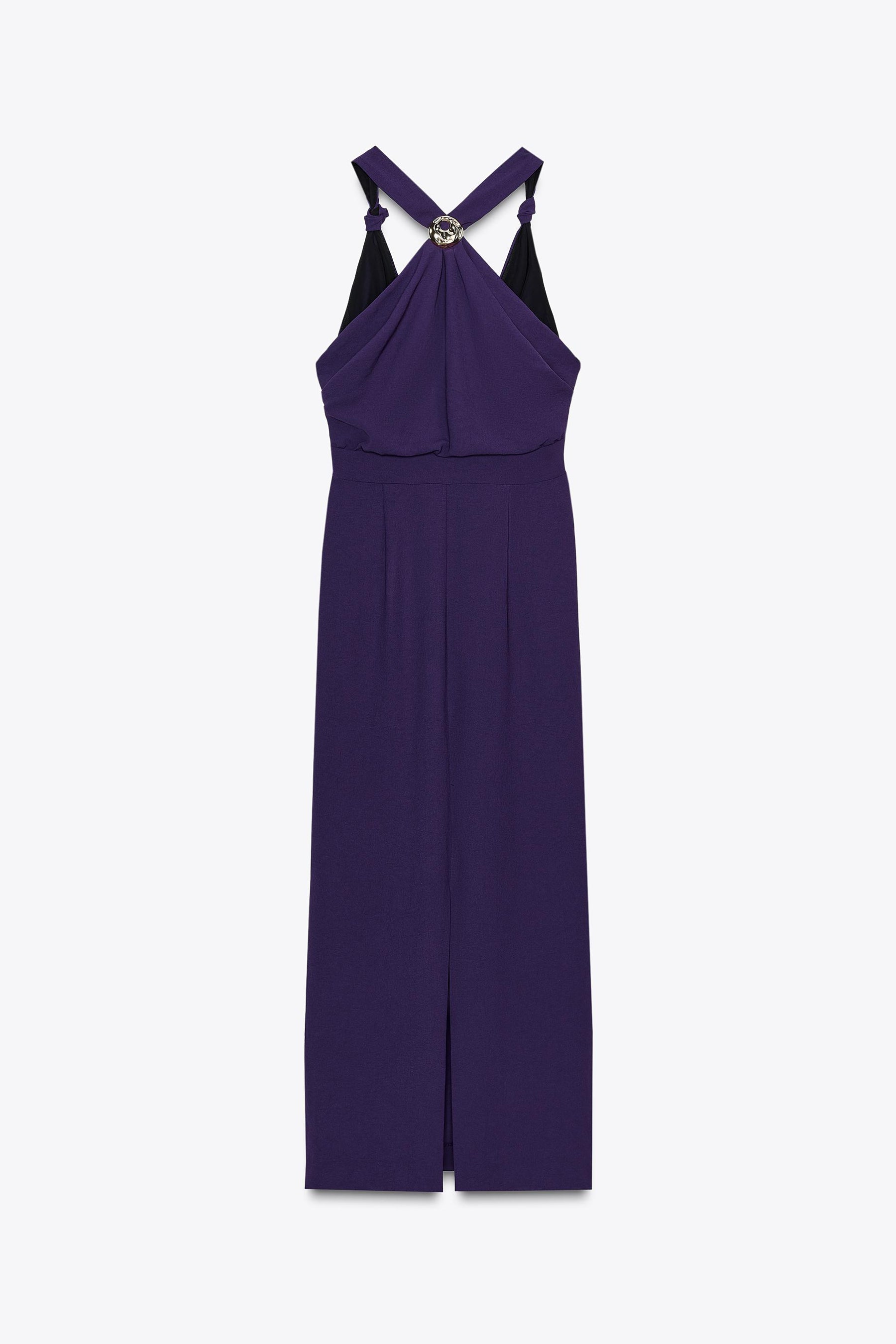 MIDI DRESS WITH KNOT AND HARDWARE - Image 5