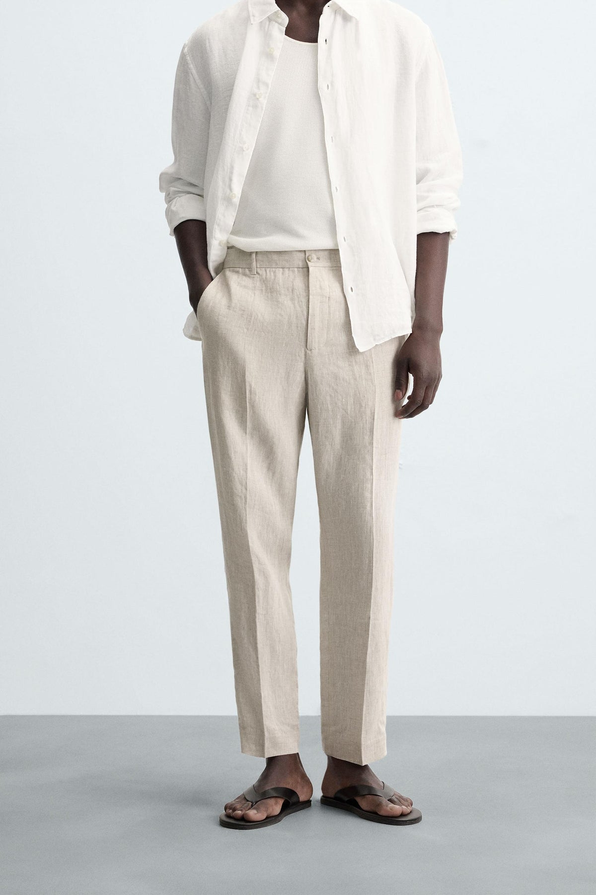 100% LINEN TROUSERS - Image 2