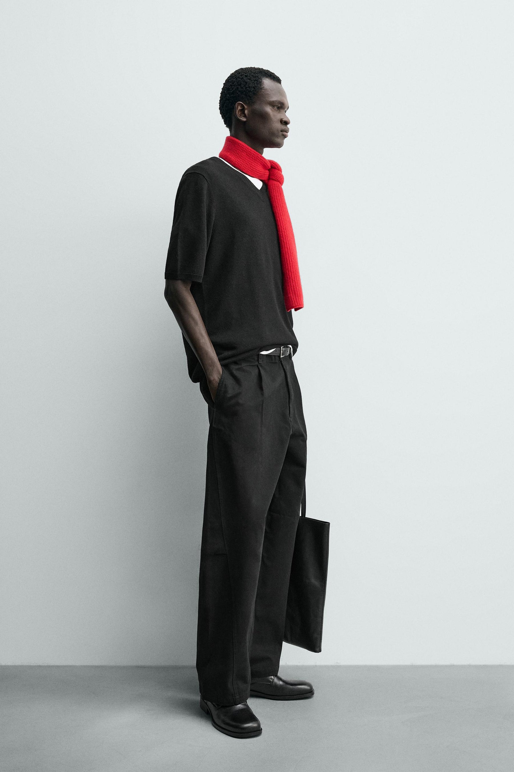 Wide Pleated Trousers