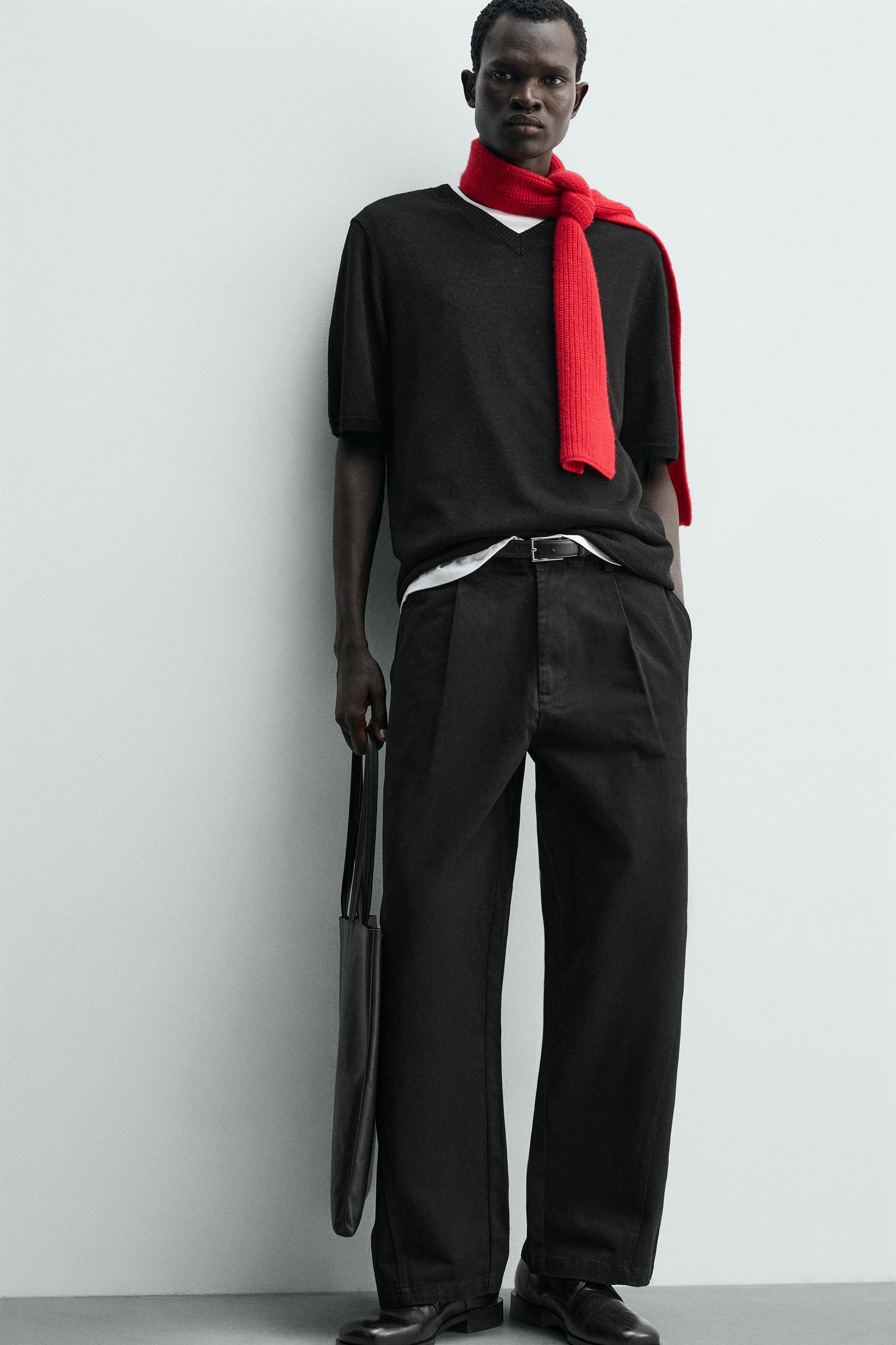 Wide Pleated Trousers