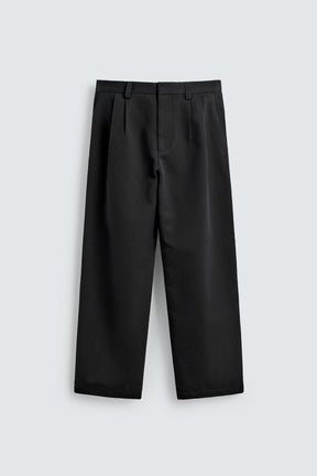 Wide Pleated Trousers