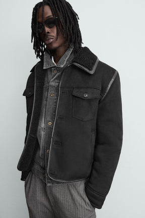 DOUBLE-FACED FAUX SUEDE JACKET - Image 5