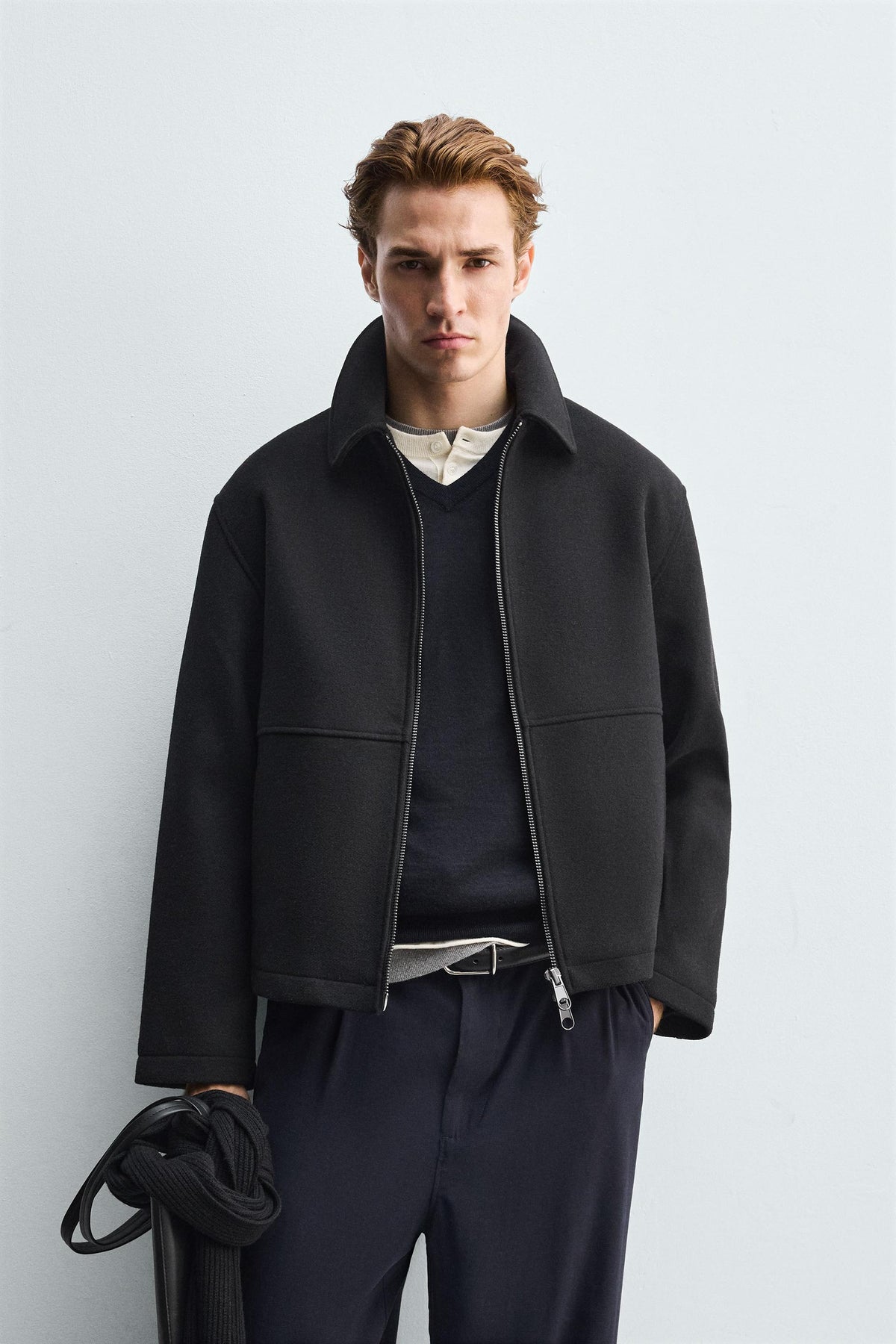 TEXTURED ZIP-UP JACKET - Image 2