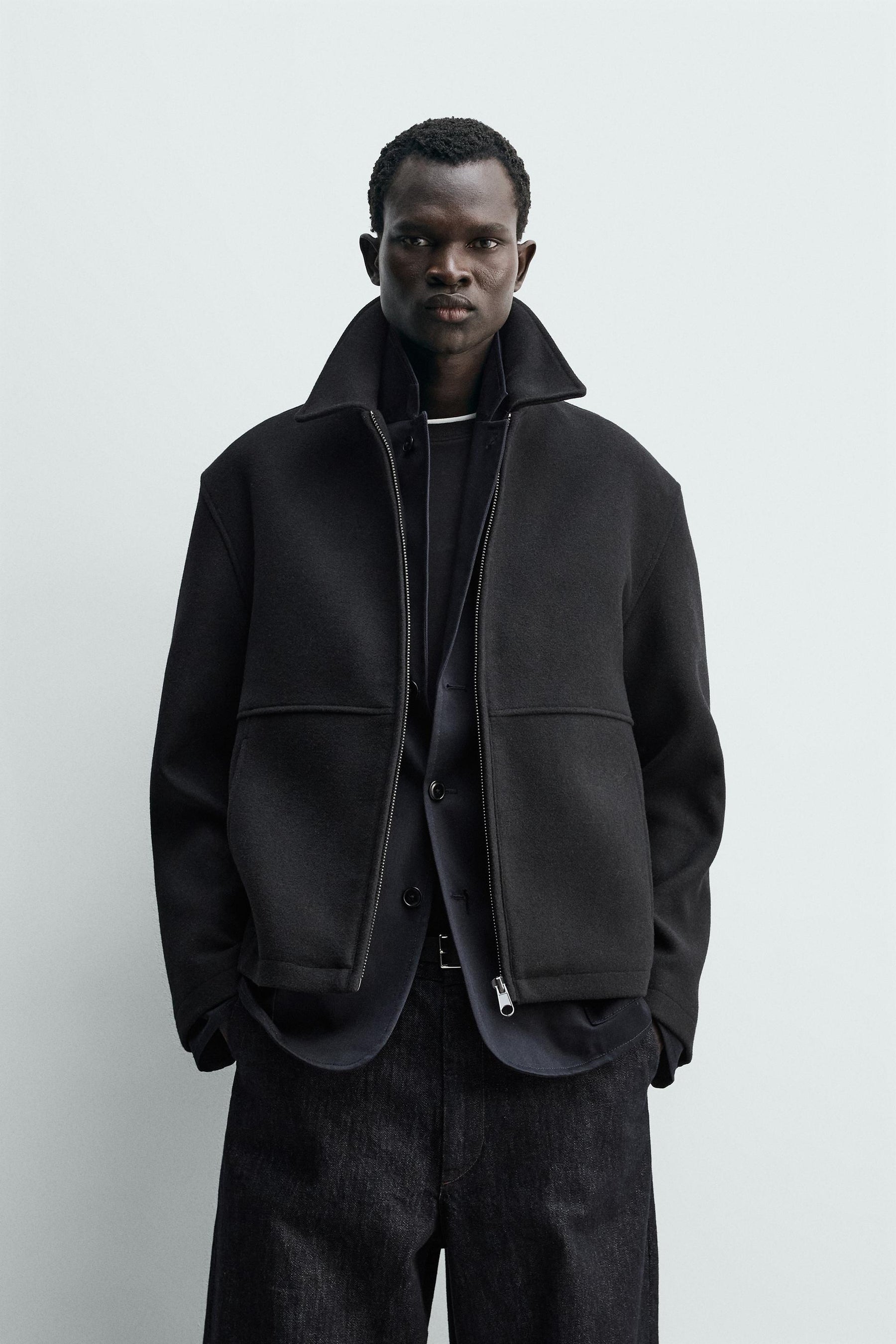 Herringbone Zip Jacket