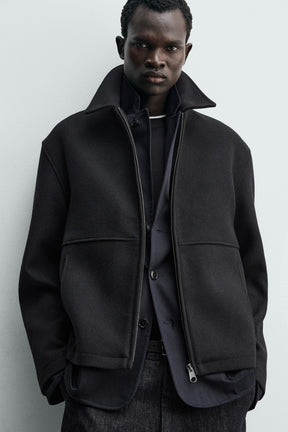 Herringbone Zip Jacket