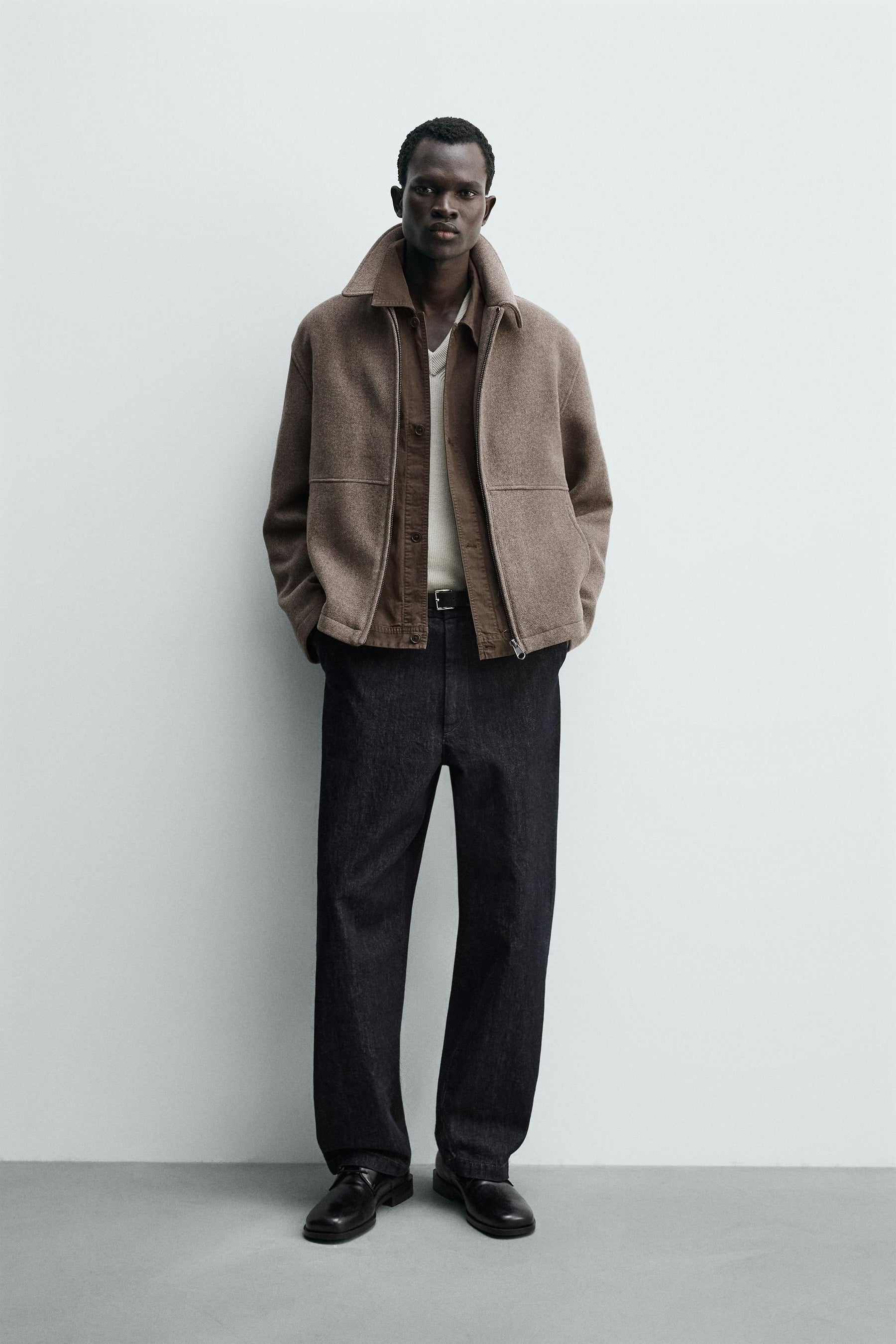 Herringbone Zip Jacket