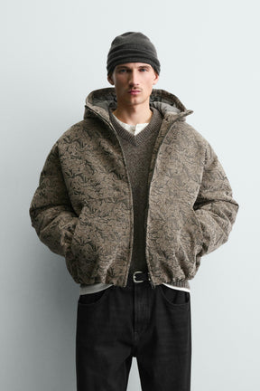 JACQUARD PUFFER JACKET - Image 2
