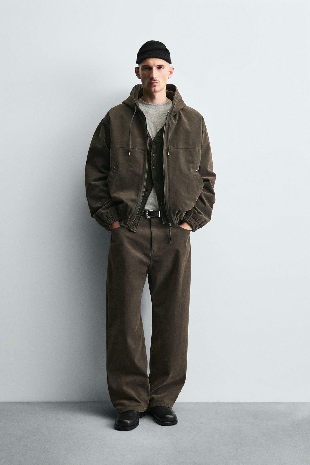 VELOUR BAGGY FIT TROUSERS - Image 1