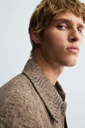 TEXTURED JACQUARD JACKET - Image 6