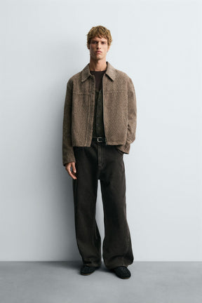 TEXTURED JACQUARD JACKET - Image 1
