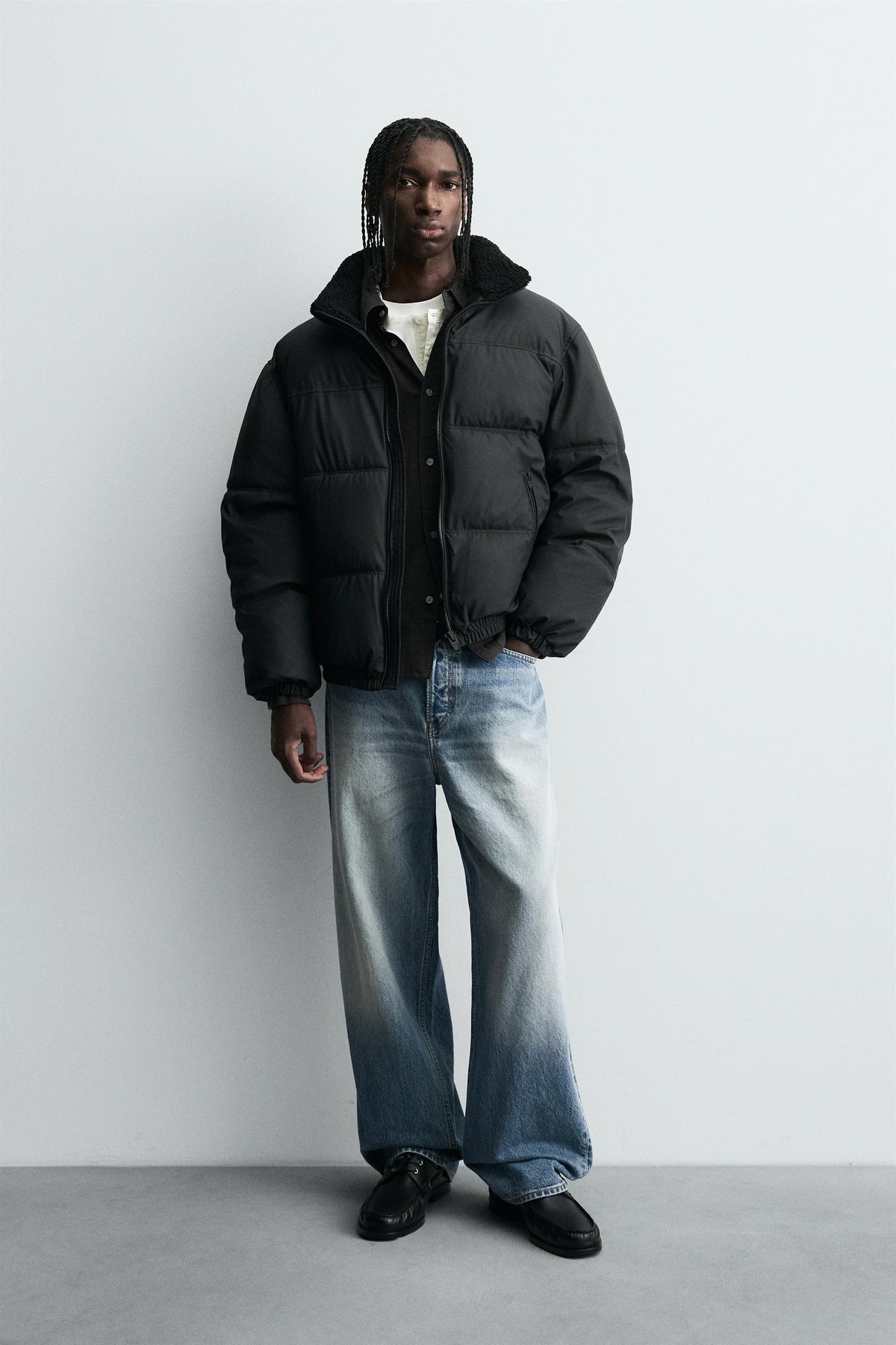 RUBBERISED PUFFER JACKET - Image 1