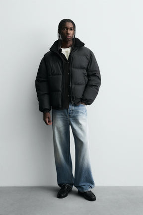 RUBBERISED PUFFER JACKET - Image 1