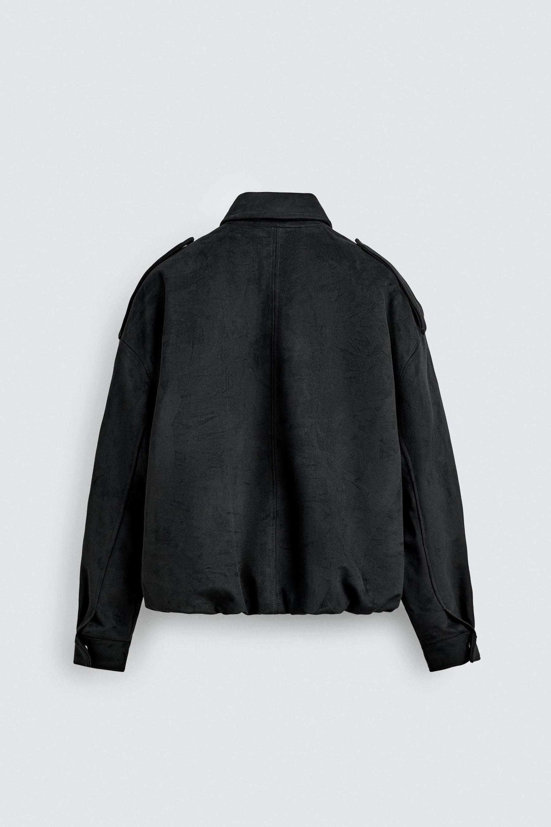 Faux Suede Cropped Jacket