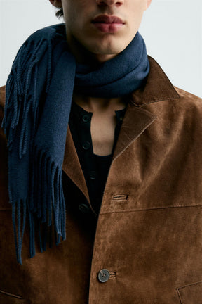 Suede Overshirt Jacket