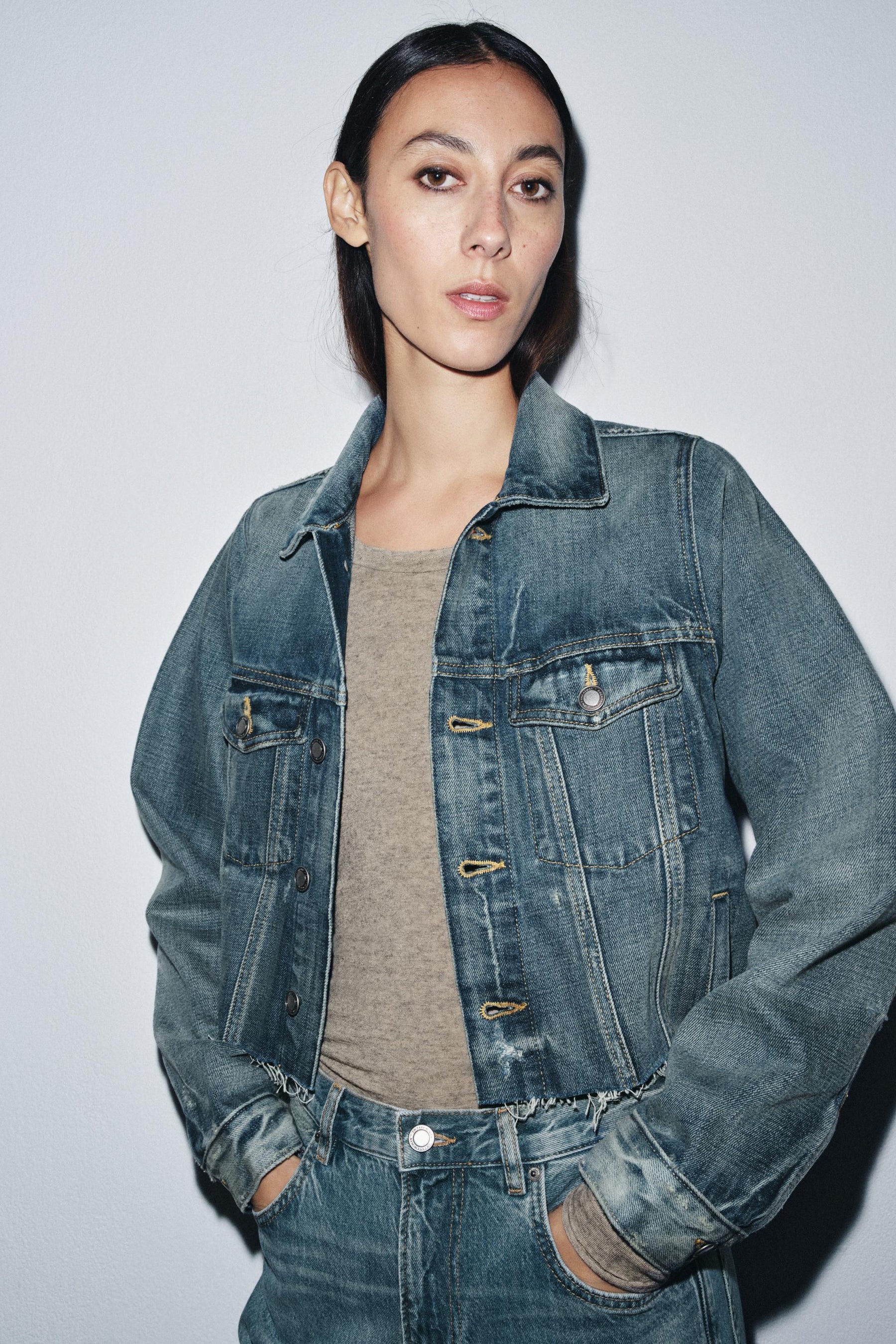Cropped Denim Jacket